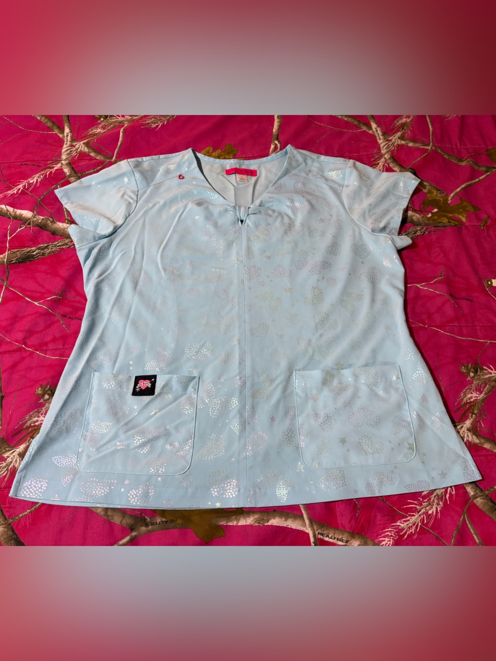 Betsey Johnson Scrub Top